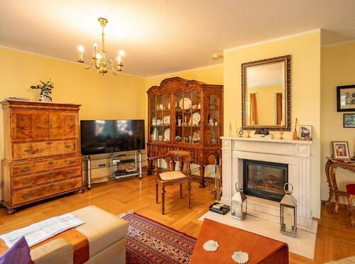 Wohnzimmer Kaminbereich - Einfamilienhaus mit 149,00 m² in Wandlitz zum Kaufen