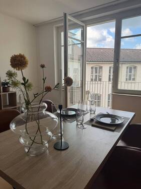 Ausblick Balkon.jpg - 2 Zimmer Etagenwohnung zum Kaufen in Pforzheim