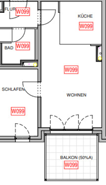 Bild 2 - 2 Zimmerwohnung am sofort! - 785,00&nbsp;EUR Kaltmiete, ca.&nbsp; 46,20&nbsp;m&sup2;&nbsp;Wohnfl&auml;che
