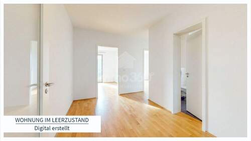 Wohnung im Leerzustand - 
