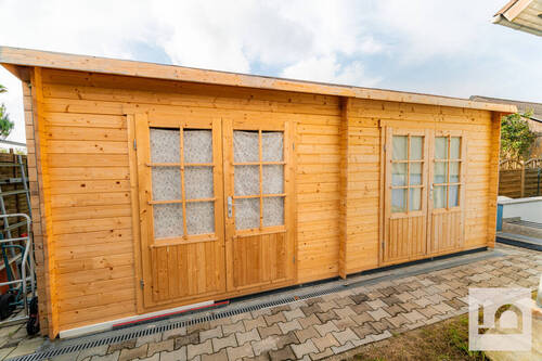 Neues Gartenhaus , 2024, mit 2 getrennten Abstellm - 