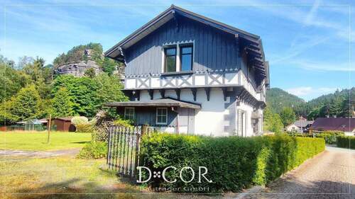 Blick auf den Berg Oybin - 