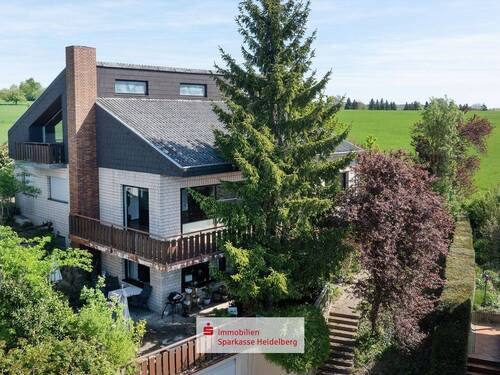 Hausansicht - Großzügiges, helles Architektenhaus in traumhafter, direkter Feldrandlage von Dielheim
