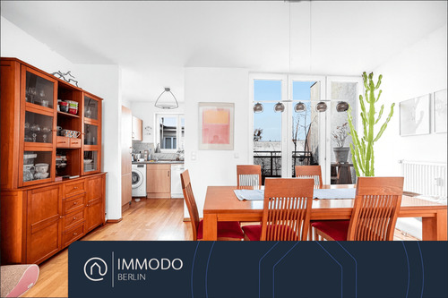 Essbereich mit offener Küche - 2 Zimmer Etagenwohnung in Berlin