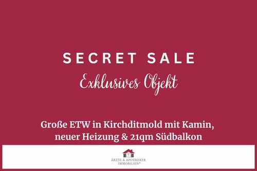 Secret Sale - Herrliche 3-4ZKB-ETW mit erhöhter AfA (5,5%) und Südbalkon