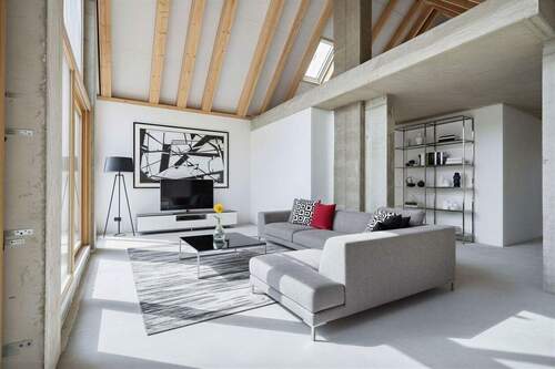 Wohnzimmer - Atemberaubende Dachgeschoss mit drei Balkonen