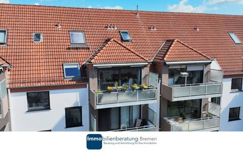 Starter - Maisonettewohnung mit Südbalkon über den Dächern von Walle