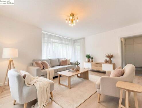 Wohnzimmer - (KI generiert) - (KI generiert) - Etagenwohnung mit 68,00 m&sup2; in Hamburg zum Kaufen