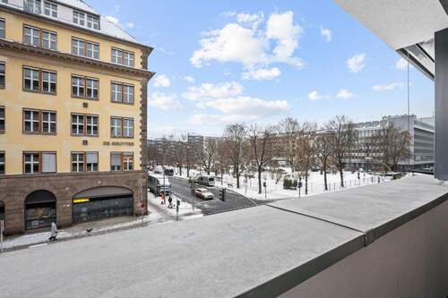 Blick von der Loggia zum Magdeburger Platz - 