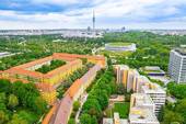 Drohnenaufnahme - Charmante 2-Zimmerwohnung in verkehrsgünstiger TOP-Lage! Direkt am Olympiapark!