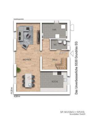 AS530__EG - 4 Zimmer Einfamilienhaus in Haselund