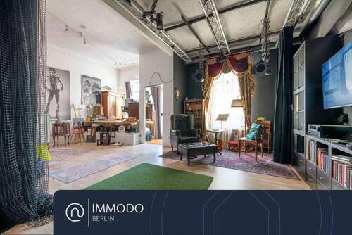 Wohnzimmer - ?? Altbauwohnung mit Gewerbeoption - 3 Zimmer, EBK, modernes Bad & Schlafzimmer mit Hochbett