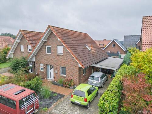 Außenansicht - Gepflegte Doppelhaushälfte mit Carport und Geräteraum in Fürstenau!