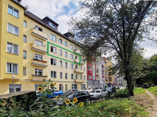 Fassade (Wohnung markiert) - 2 Zimmer Etagenwohnung in Berlin