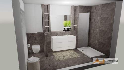 Masterbad DG mit XL-Dusche - 