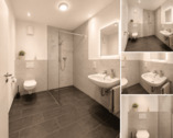 Moderne Badezimmer ohne Fenster - 