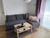 Wohnbereich mit Zugang zum Balkon - 