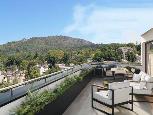 Aussicht - Erstbezug eines Penthouses in Premium-Wohnlage im Herzen von Baden-Baden