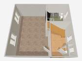 3D Grundriss des aktuellen Erdgeschosses - 