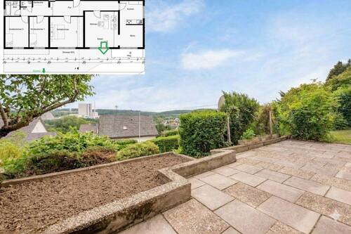 Terrasse mit Garten - Etagenwohnung mit 137,10 m&sup2; in Esslingen zum Kaufen