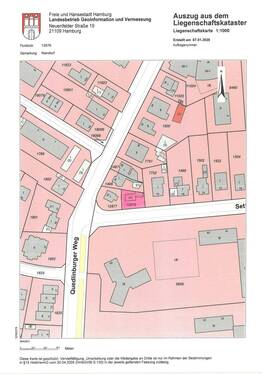 markierte Flurkarte - 