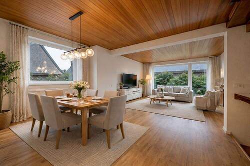 200-8721_Wohn_Esszimmer-2_gestaged - 3 Zimmer Doppelhaushälfte in Elmshorn