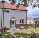Hausfront - Doppelhaushälfte in der Kamp-Lintforter 84 + 20 m², Altsiedlung mit großem Grundstück