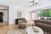 Wohnzimmer - virtuelles Wohnbeispiel - Urban Living: Charmante 2-Zimmer-Wohnung mit Balkon in attraktiver Lage