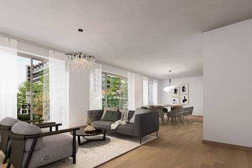 Wohnzimmer - Etagenwohnung mit 120,20 m² in Bonn zum Kaufen