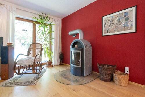 Der Specksteinofen im Wohnzimmer - 