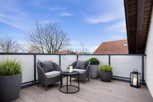 virtuell möblierter Balkon - 