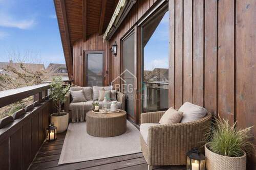 virtuell möblierter Balkon - 