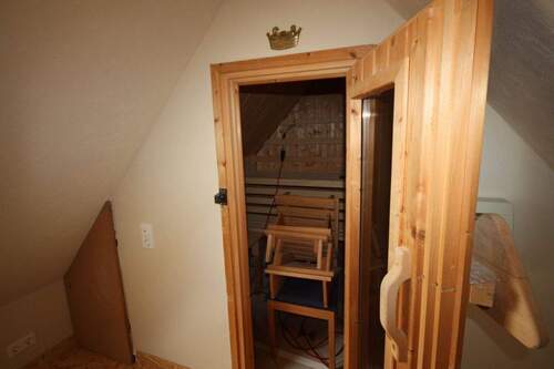 Saunaanlage im Spitzbodenbereich - 