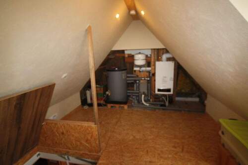 Heizungsanlage im Spitzboden - 