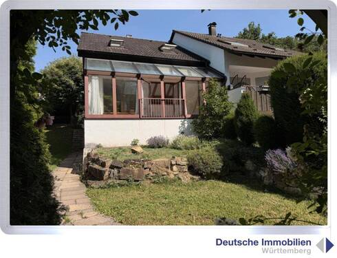 Ansicht Süd - Schöne Doppelhaushälfte mit Garage in Nürtingen-Hardt