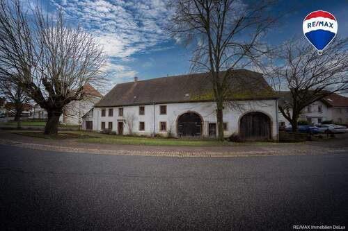 REMAX Immobilien DeLux Einfamilienhaus Frontansicht Blieskastel Mark Matthias Borowicz - Charmantes Einfamilienhaus mit historischem Charakter in Blieskastel-Wolfersheim