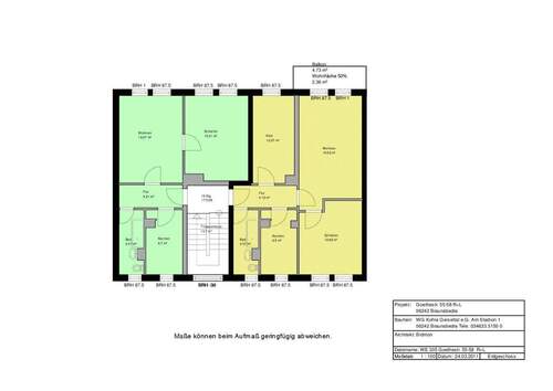Bild 2 - 2 Zimmer Etagenwohnung zur Miete in Braunsbedra