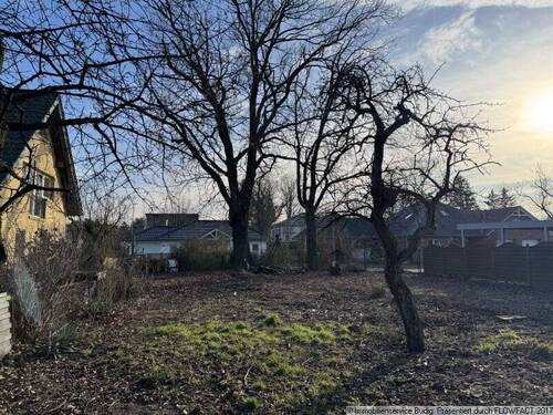 Blick vom Grundstück zur Straße - 