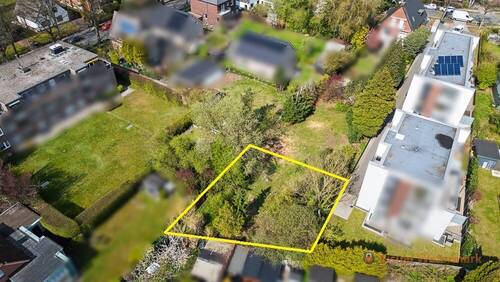 Drohnenansicht - Grundstück in Hamburg / Farmsen-Berne zum Kaufen