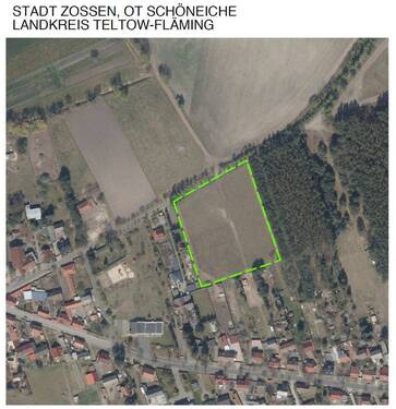 Bebauungsplan (Planzeichnung) - Grundstück in Zossen zum Kaufen