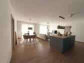 Kochen, Essen, Wohnen - 4 Zimmer Terrassenwohnung zur Miete in Karlstein am Main