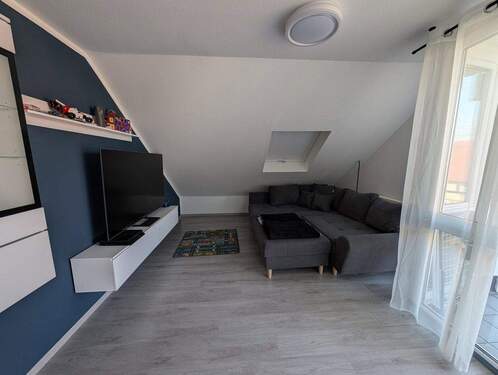 Wohnzimmer - 2 Zimmer Etagenwohnung zum Kaufen in Bibertal