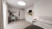 Wohnbereich - UniVest - Vollmöblierte Apartments für Studierende in Uni-Nähe