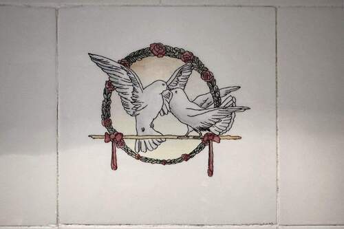 Originale Wandfliesen im Badezimmer - 