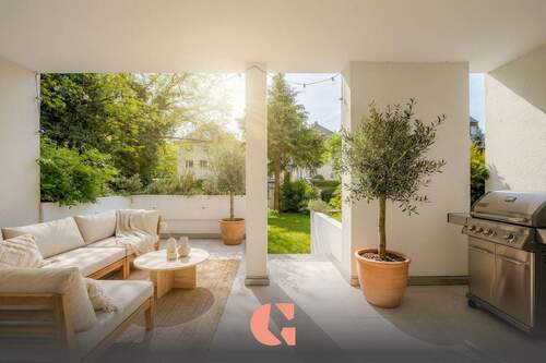 Visualisierung Terrasse - Premium Lage: Möhlstraße - Alt-Bogenhausen - Garten-Highlight