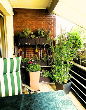 Balkon im Sommer - Etagenwohnung mit 80,00 m&sup2; in Erftstadt zum Kaufen