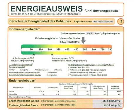 Energieausweis - 