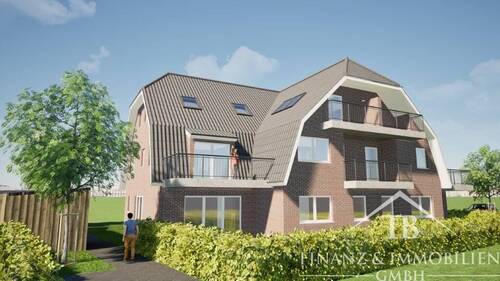 Nordwest Ansicht - 3 Zimmer Etagenwohnung zum Kaufen in Hage