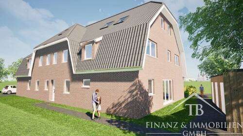 Südost Ansicht - 3 Zimmer Etagenwohnung in Hage