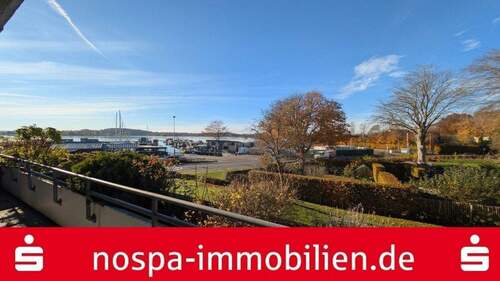 Der Blick vom Balkon - Hier zieht man gerne ein - Modernisierte 3-Zimmer-Wohnung mit Blick auf die Schlei und Balkon!